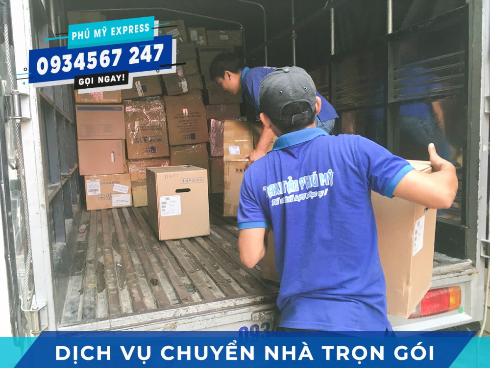 Xe tải chuyển nhà hiện đại
