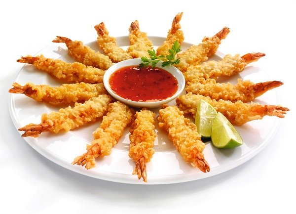 Tôm sú chiên bột