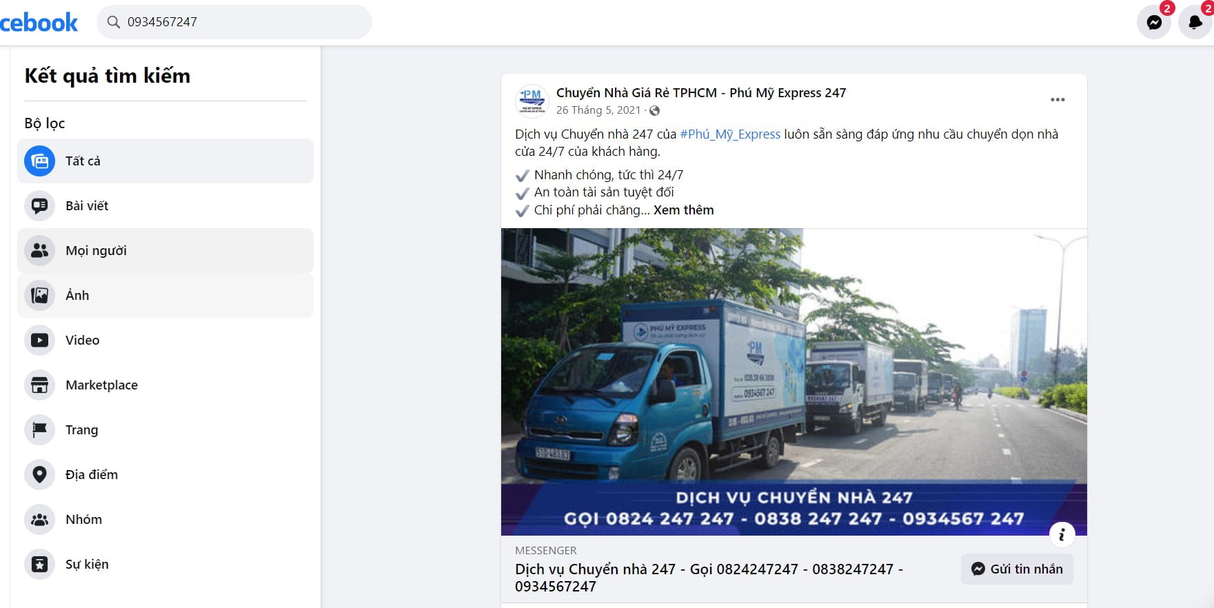 tra cứu số điện thoại bằng facebook